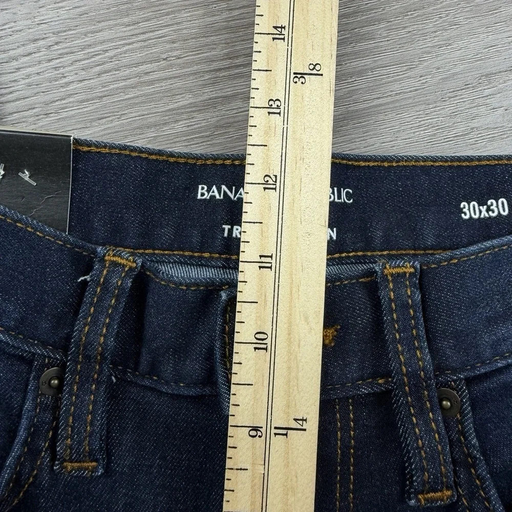 Banana‎ Republic Men's Slim Fit Traveler Jeans Dark Blue Size 30x30 New